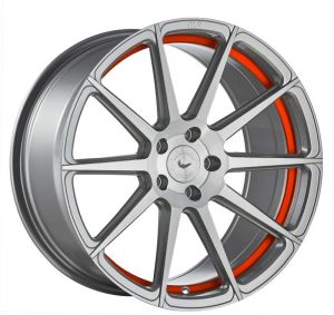 BARRACUDA PROJECT 2.0 silver brushed/ undercut Color Trim rot Wheel 9x21 - 21 inch 5x114,3 bolt circle