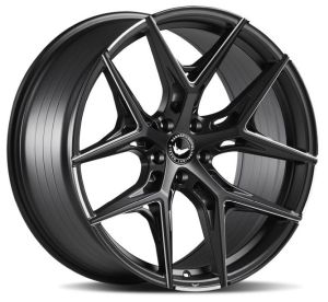 BARRACUDA RAZZER Mattblack Puresports gefräst Wheel 9,5x22 - 22 inch 5x114,3 bolt circle