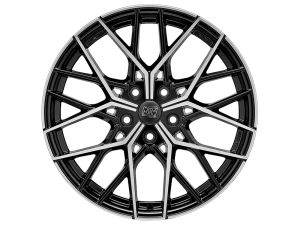 MSW 74 GLOSS BLACK FULL POLISHED Wheel 8x19 - 19 inch 5x120 bold circle