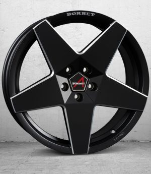 Borbet A  black matt Wheel 7,5x17 inch 4x98 bolt circle