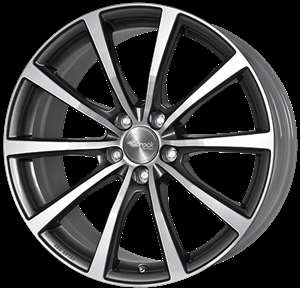 Brock B32 Himalaya Grey full polished (HGVP) Wheel - 8.5x20 - 5x120