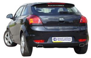 Fox sport exhaust part fits for Kia Pro Cee`d - ED tail pipes right left right/left - 145x65 type 60 right/left