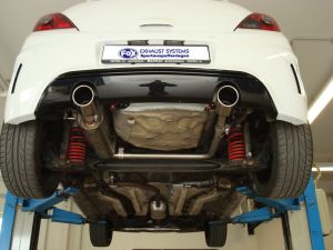 Fox sport exhaust part fits for Opel Corsa D - NRE-Edition bumper final silencer exit right/left - 1x100 type 16 right/left