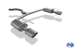 Fox sport exhaust part fits for Opel Vectra C OPC Limousine final silencer right/left - 140x90 type 32 right/left