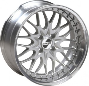 Kerscher KCS 3-tlg. silver polished Wheel 12,5x18 - 18 inch 5x120 bold circle