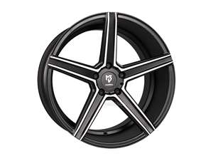 MB Design KV1 black mat polished Wheel 10.5x20 - 20 inch 5x120 bolt circle