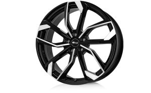 RC RC34 black glossy full polished (SGVP) Wheel 7x17 - 17 inch 5x108 bolt circle