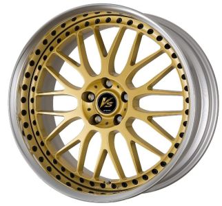 Work Wheels VS XX Gold (GLD) with black rim bolts Wheel 13x19 - 19 inch 5x120,65 bold circle