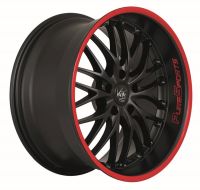 BARRACUDA VOLTEC T6 Mattblack Puresports / Color Trim rot Wheel 9x20 - 20 inch 5x112 bolt circle