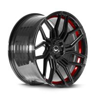 BARRACUDA DRAGOON Higloss-Black undercut Trimline red Wheel 8,5x19 - 19 inch 5x115 bolt circle