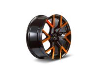 BARRACUDA TZUNAMEE EVO Black gloss Flashorange Wheel 8,5x19 - 19 inch 5x120 bolt circle
