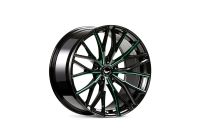 BARRACUDA PROJECT 3.0 Black gloss flashgreen Wheel 10x20 - 20 inch 5x120 bolt circle