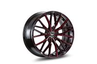 BARRACUDA PROJECT 3.0 Black gloss Flashred Wheel 10x20 - 20 inch 5x120 bolt circle