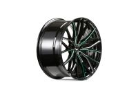 BARRACUDA PROJECT 3.0 Black gloss flashgreen Wheel 8,5x20 - 20 inch 5x110 bolt circle