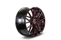 BARRACUDA PROJECT 3.0 Black gloss Flashred Wheel 8,5x19 - 19 inch 5x115 bolt circle