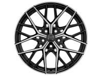 MSW 74 GLOSS BLACK FULL POLISHED Wheel 8x19 - 19 inch 5x108 bold circle