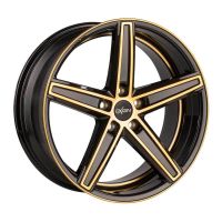 Oxigin 18 Concave gold polish Wheel 9x21 - 21 inch 5x108 bold circle