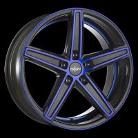 Oxigin 18 Concave blue polish Wheel 7,5x17 - 17 inch 5x108 bold circle