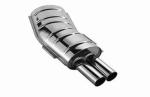 Eisenmann  rear muffler stainless steel single sided fits for BMW E46