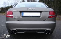 Fox sport exhaust part fits for Audi A6 type 4F quattro final silencer right/left Ø63,5mm - 2x76 type 17 right/left
