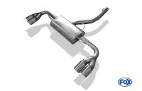Fox sport exhaust part fits for BMW X3 F25 - 35i/ 35d final silencer - 2x90 type 25 right/left
