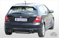 Fox sport exhaust part fits for Honda Civic VII type R final silencer cross exit right/left  - 2x80 type 12 right/left