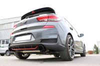Fox sport exhaust part fits for Hyundai i30N performance - BLACK final silencer exit right/left - 129x106 type 32 right/left black