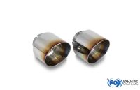 Fox sport exhaust part fits for Hyundai i30N Performance Fastback tailpipe for the original silencer - 1x114 type 25 right/left coloured