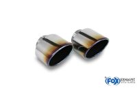 Fox sport exhaust part fits for Hyundai i30N Performance Fastback tailpipe for the original silencer - 129x106 type 32 right/left coloured