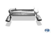 Fox sport exhaust part fits for Nissan 350Z final silencer cross exit Ø70mm right/left - 115x85 type 32 right/left