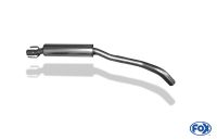 Fox sport exhaust part fits for Opel Corsa B front silencer - pipe diameter: 60mm