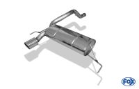 Fox sport exhaust part fits for Opel Corsa D GSI final silencer cross exit on one side - 1x100 type 16