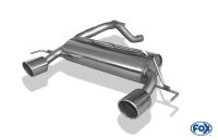 Fox sport exhaust part fits for Opel Corsa D NRE final silencer cross exit right/left - 1x100 type 16 right/left
