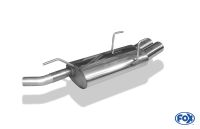Fox sport exhaust part fits for Opel Astra F Caravan final silencer 3-point-fixation - 2x80 type 13