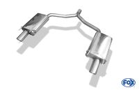 Fox sport exhaust part fits for Opel Vectra C GTS final silencer right/left single flow - 1x90 type 17 right/left
