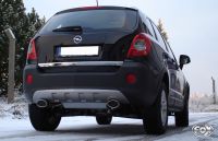 Fox sport exhaust part fits for Opel Antara final silencer cross exit right/left - 140x90 type 33 right/left