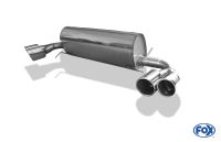 Fox sport exhaust part fits for Opel GT final silencer cross exit right/left - 2x115x85 type 38 right/left