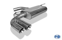 Fox sport exhaust part fits for Seat Leon 5F final silencer - 2x80 type 25