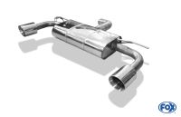 Fox sport exhaust part fits for Seat Leon 5F Facelift final silencer exit right/left - 1x100 type 25 right/left for Rieger bumper