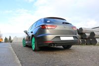 Fox sport exhaust part fits for Seat Leon 5F ST individual wheel suspension Final silencer - 2x90 typ 16