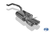 Fox sport exhaust part fits for Seat Leon 5F ST rigid rear axle Final silencer - 2x90 type 25
