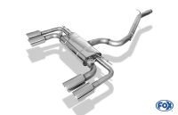 Fox sport exhaust part fits for Seat Ateca Cupra 4x4 - 5FP half system from catalytic converter - 2x100 type 25 right/left