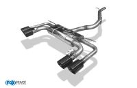 Fox sport exhaust part fits for Seat Ateca Cupra 4x4 - 5FP half system from catalytic converter - 2x100 type 25 right/left black