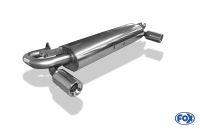 Fox sport exhaust part fits for Toyota MR2 type W2 final silencer cross exit right/left - 1x90 type 13 right/left