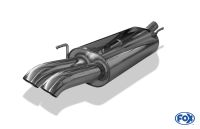 Fox sport exhaust part fits for VW Golf IV Cabriolet final silencer - 2x63 type 28