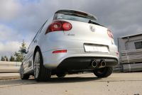 Fox sport exhaust part fits for VW Golf V R32 - final silencer exit right/left - 2x100 type 16 centered