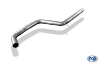 Fox sport exhaust part fits for Seat Leon 5F Cupra front silencer replacement pipe