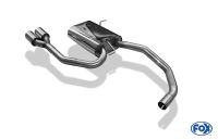 Fox sport exhaust part fits for VW Lupo 6X final silencer exit center - 2x80 type 14