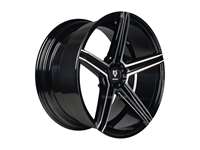 MB Design KV1 black shiny polished Wheel 9.5x19 - 19 inch 5x112 bolt circle