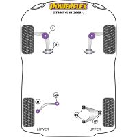 Powerflex Road Series fits for Citroen C6 (2005-2012) Rear Lower Arm Front Bush